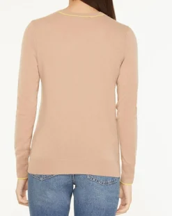 Femme Galeries Lafayette Pulls^Pull 100% Cachemire Yabrid col rond beige
