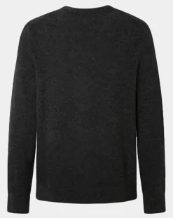 Pull 100% Laine Mérinos Harry Dog gris foncé-Hackett London Online