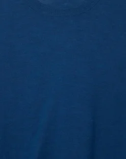 Homme Hackett London Pulls^Pull 100% Bambou ras du cou bleu