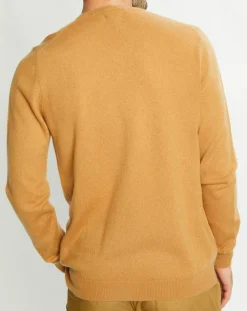 Homme Galeries Lafayette Pulls^Pull 100% Cachemire Avy col V beige