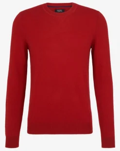 Homme Galeries Lafayette Pulls^Pull 100% Cachemire Bachsweat col rond rouge