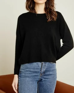 Femme Miss Cashmere Pulls^Pull 100% Cachemire Clémence Col rond noir