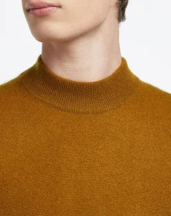 Pull 100% Cachemire col Montant Rachmok camel-Galeries Lafayette Outlet