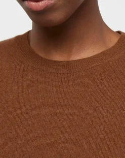 Femme Galeries Lafayette Pulls^Pull 100% Cachemire col rond Zabri marron moyen