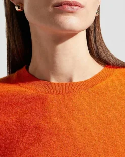 Femme Galeries Lafayette Pulls^Pull 100% Cachemire col rond Zabri orange