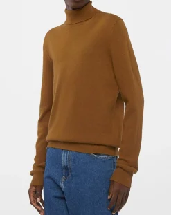 Pull 100% Cachemire col Roulé Uni Nachrol camel/gold-Galeries Lafayette Sale
