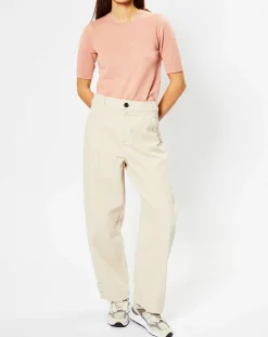 Pull 100% Cachemire Difi col rond rose-Galeries Lafayette Sale