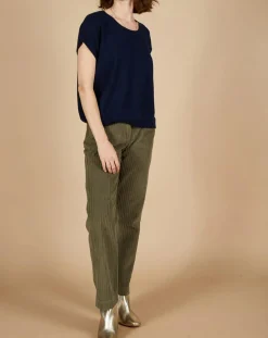 Femme Cashmere Tribu Pulls^Pull 100% Cachemire Laurène manches courtes nuit