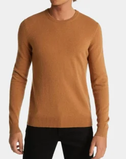 Pull 100% Cachemire Machron col rond camel-Galeries Lafayette Sale