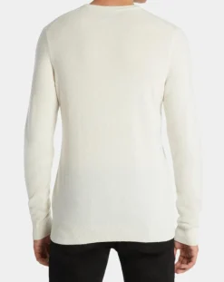 Homme Galeries Lafayette Pulls^Pull 100% Cachemire Machron col rond écru