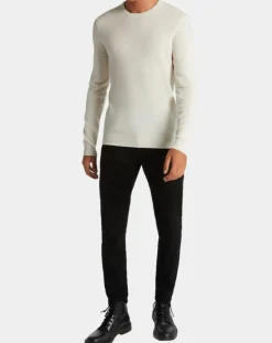Homme Galeries Lafayette Pulls^Pull 100% Cachemire Machron col rond écru