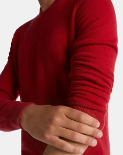 Homme Galeries Lafayette Pulls^Pull 100% Cachemire Machve col V rouge