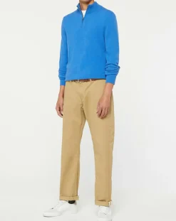 Homme Galeries Lafayette Pulls^Pull 100% Cachemire Nachcam col zippé bleu