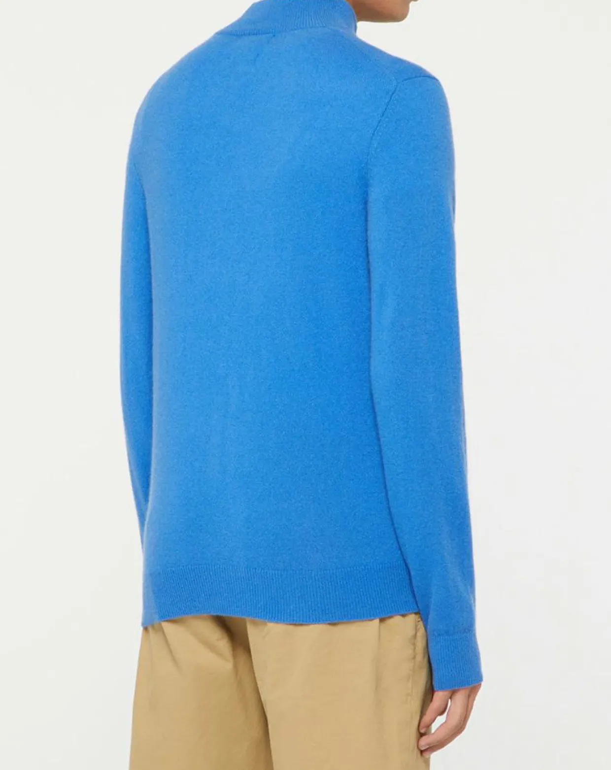 Homme Galeries Lafayette Pulls^Pull 100% Cachemire Nachcam col zippé bleu