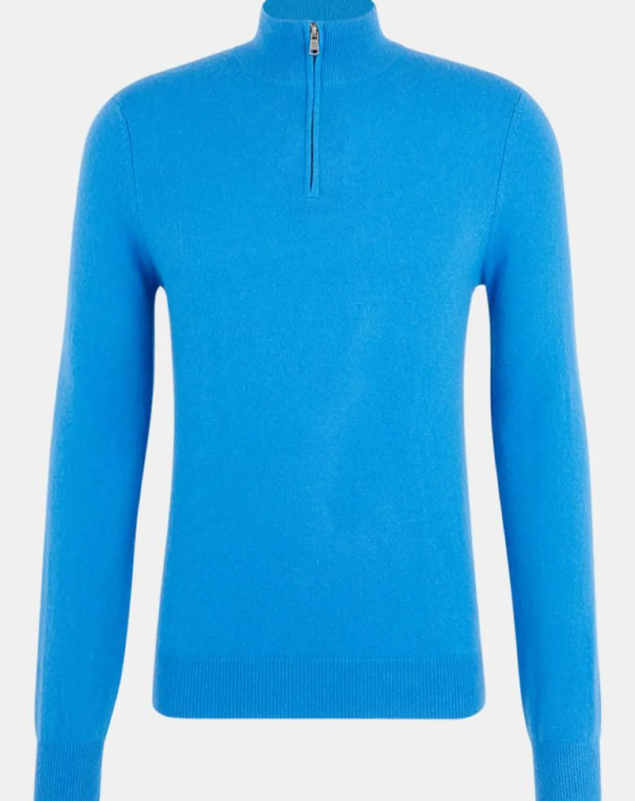 Homme Galeries Lafayette Pulls^Pull 100% Cachemire Nachcam col zippé bleu