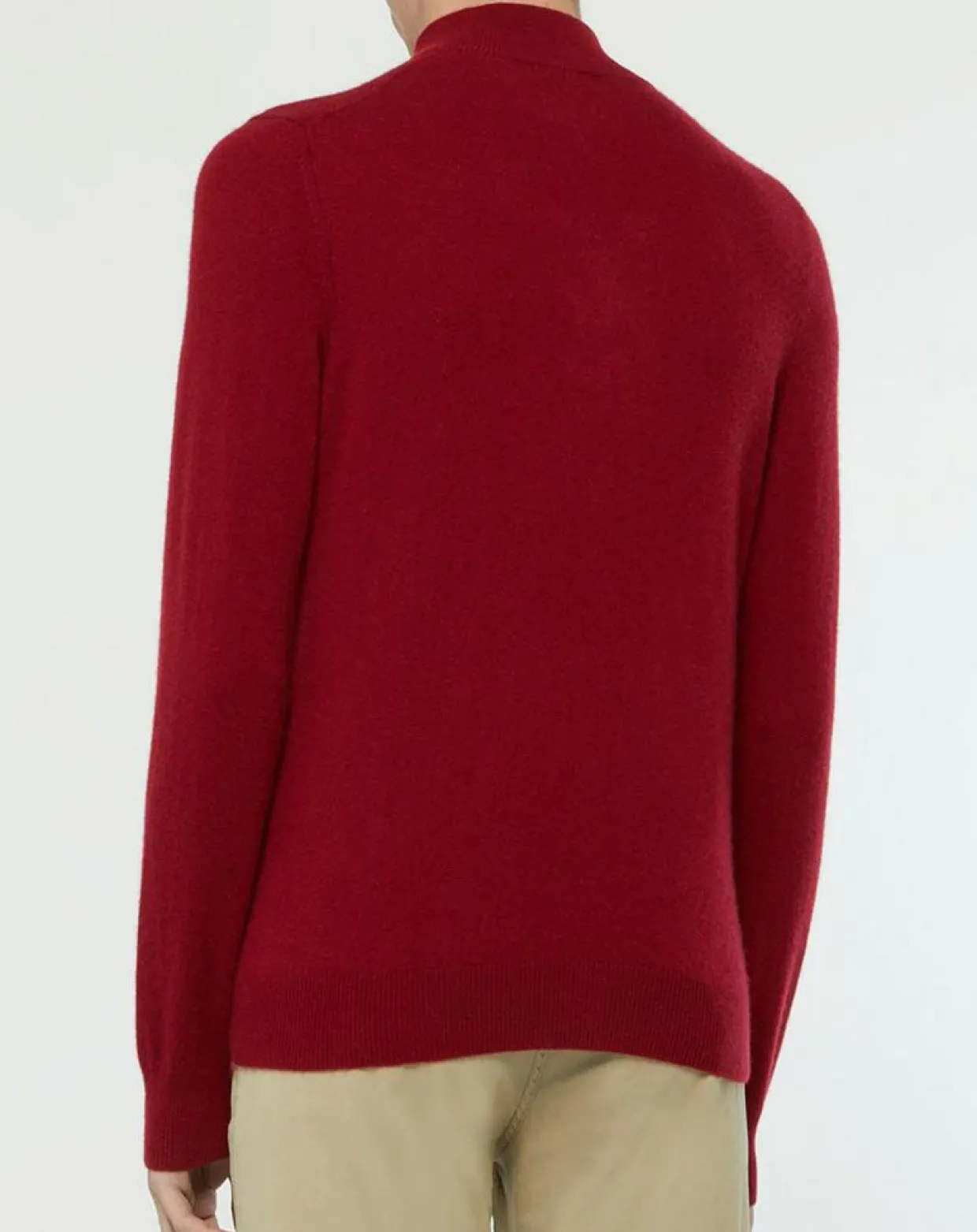 Pull 100% Cachemire Nachcam col zippé bordeaux-Galeries Lafayette Sale