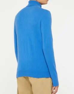 Homme Galeries Lafayette Pulls^Pull 100% Cachemire Nachrol col roulé bleu