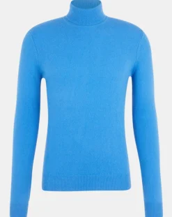 Homme Galeries Lafayette Pulls^Pull 100% Cachemire Nachrol col roulé bleu