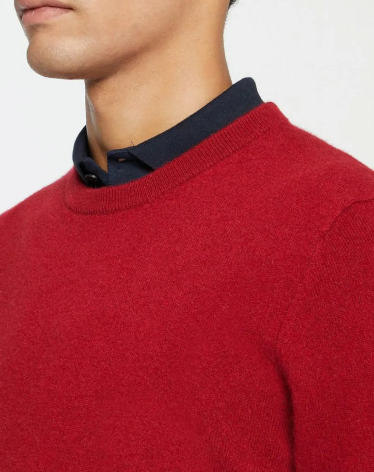 Homme Galeries Lafayette Pulls^Pull 100% Cachemire Nachron col rond rouge