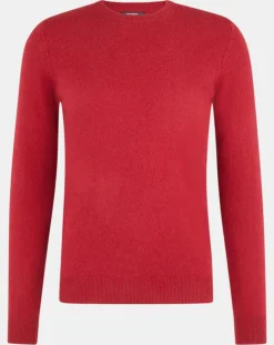 Homme Galeries Lafayette Pulls^Pull 100% Cachemire Nachron col rond rouge