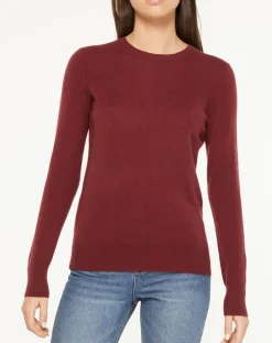 Femme Galeries Lafayette Pulls^Pull 100% Cachemire Yabri col rond bordeaux