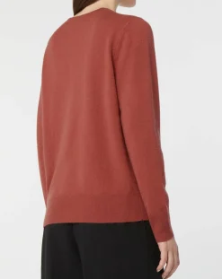 Pull 100% Cachemire Zabri col rond bois de rose-Galeries Lafayette