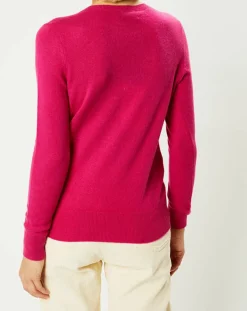 Femme Galeries Lafayette Pulls^Pull 100% Cachemire Zocon col V rose
