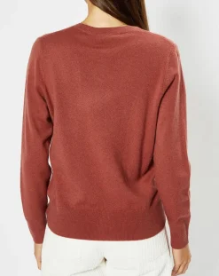 Femme Galeries Lafayette Pulls^Pull 100% Cachemire Zocon col V bois de rose