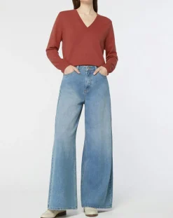 Femme Galeries Lafayette Pulls^Pull 100% Cachemire Zocon col V bois de rose