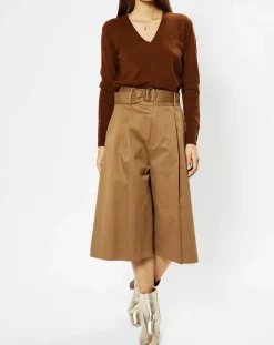 Femme Galeries Lafayette Pulls^Pull 100% Cachemire Zocon col V marron