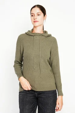 Femme Assuili Pulls^Pull à capuche kaki