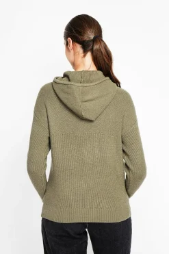 Femme Assuili Pulls^Pull à capuche kaki