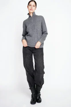 Femme Assuili Sweats^Pull à col montant loup