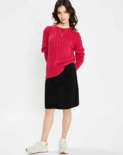 Femme Jodhpur Pulls^Pull 100% Coton bioologique Bong rose foncé