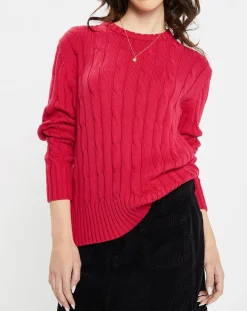 Femme Jodhpur Pulls^Pull 100% Coton bioologique Bong rose foncé