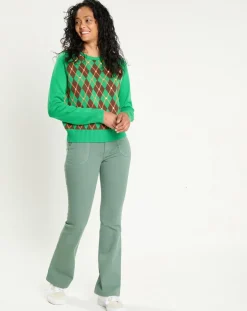 Femme Manoush Pulls^Pull 100% Laine Burlington vert