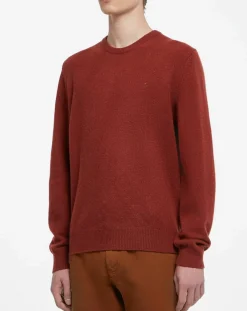 Pull 100% Laine d'agneau col rond orange moyen-Hackett London Best