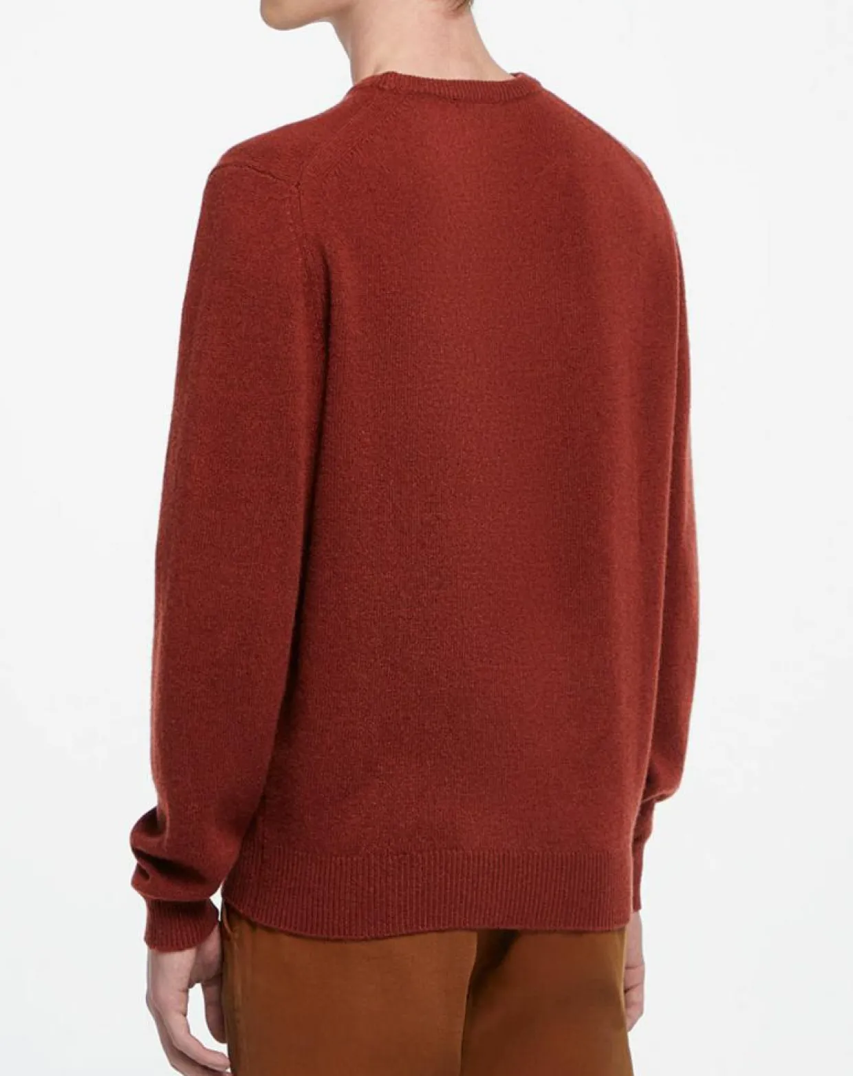 Pull 100% Laine d'agneau col rond orange moyen-Hackett London Best