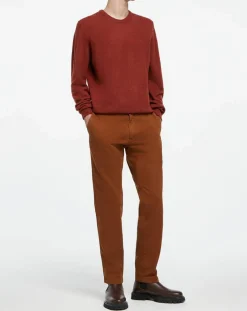 Pull 100% Laine d'agneau col rond orange moyen-Hackett London Best