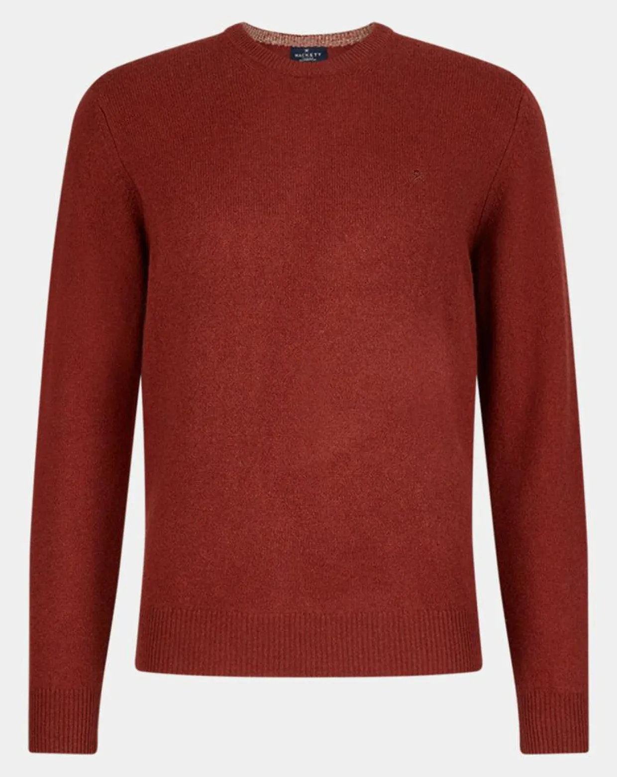 Pull 100% Laine d'agneau col rond orange moyen-Hackett London Best