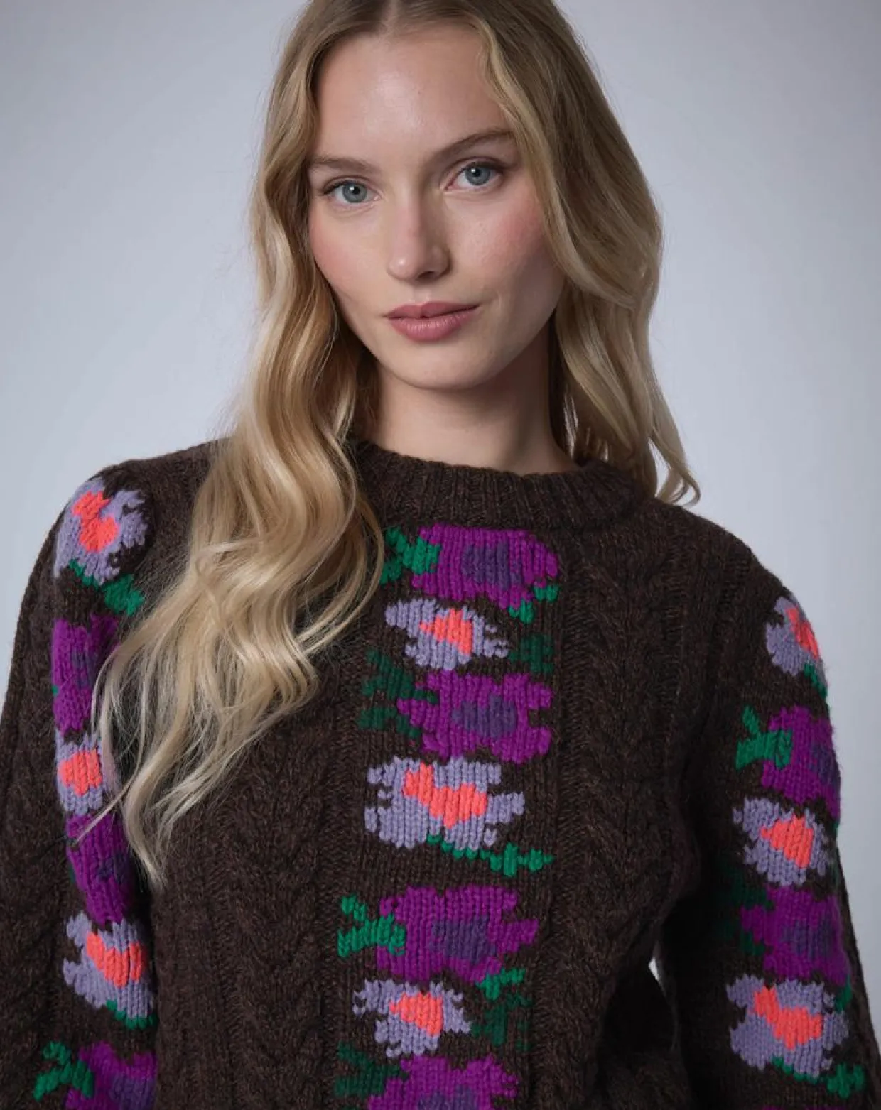 Femme Manoush Pulls^Pull 100% Laine Heidi chocolat