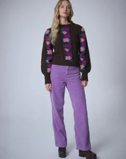 Femme Manoush Pulls^Pull 100% Laine Heidi chocolat