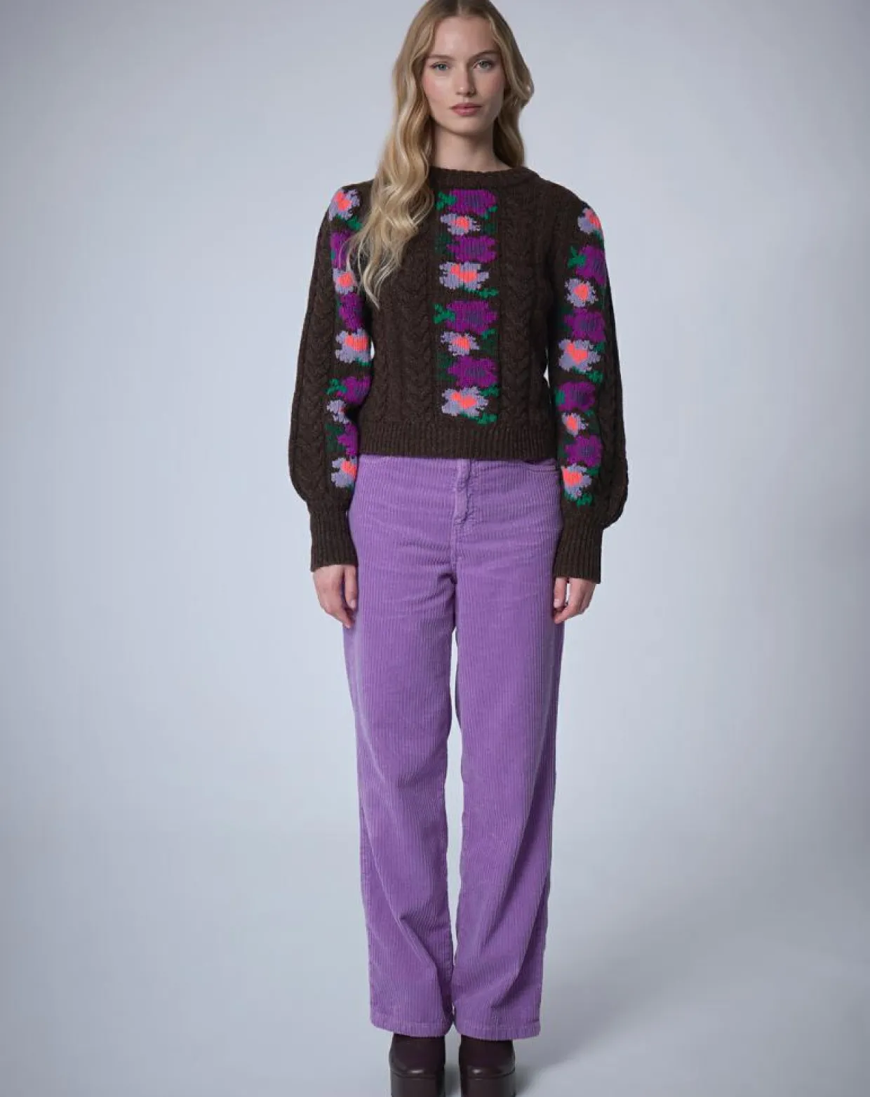 Femme Manoush Pulls^Pull 100% Laine Heidi chocolat
