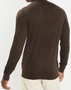 Homme Marc O'Polo Pulls^Pull 100% Laine marron foncé