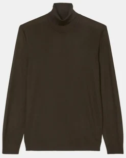 Homme Marc O'Polo Pulls^Pull 100% Laine marron foncé
