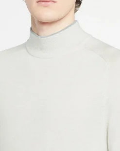 Homme Hackett London Pulls^Pull 100% Laine Mérinos écru