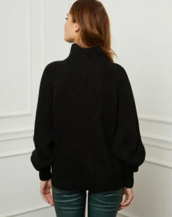 Femme Fleur de cachemire Pulls^Pull 100% Laine Noa noir