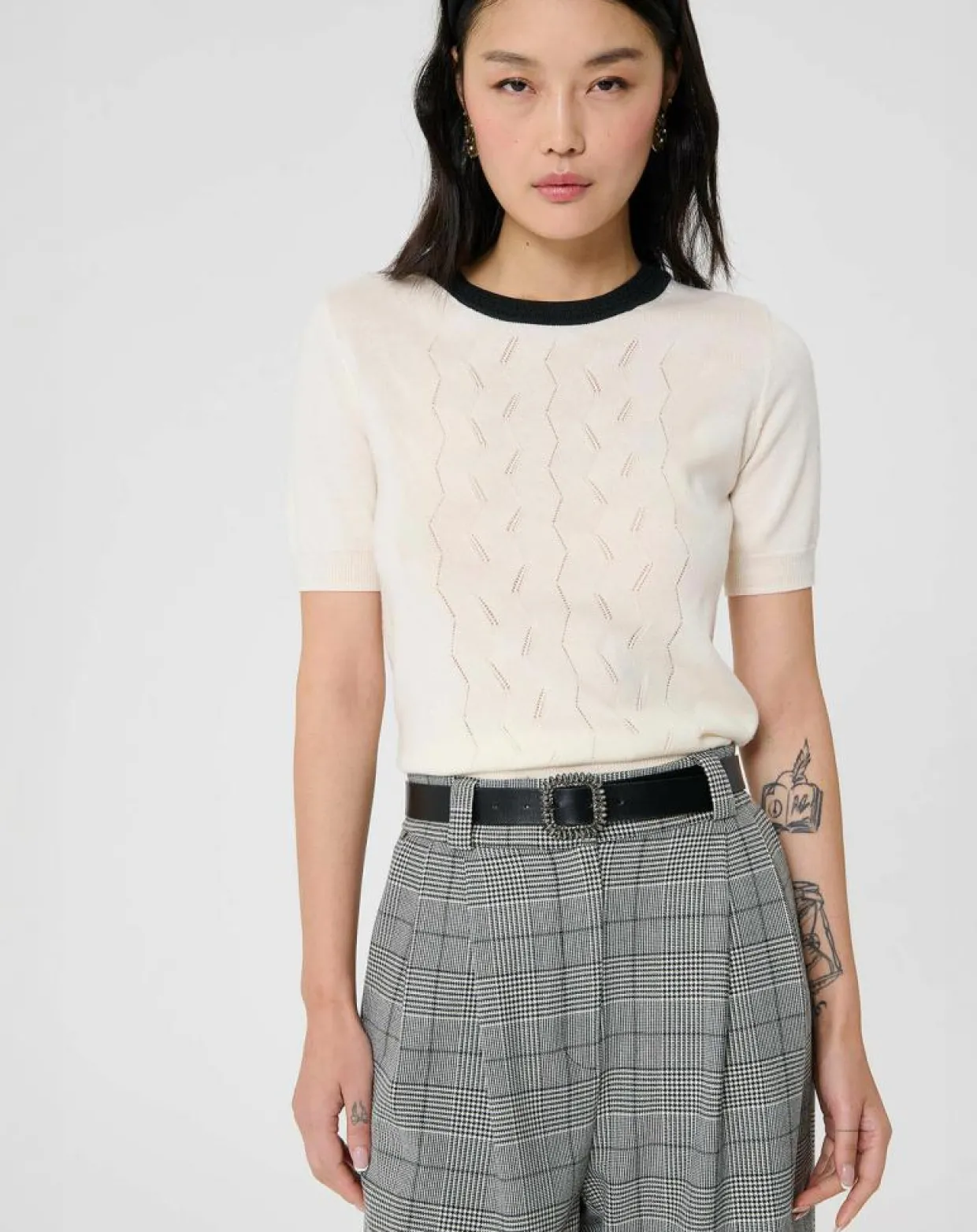 Pull 100% Laine Pontaven écru-Tara Jarmon Hot