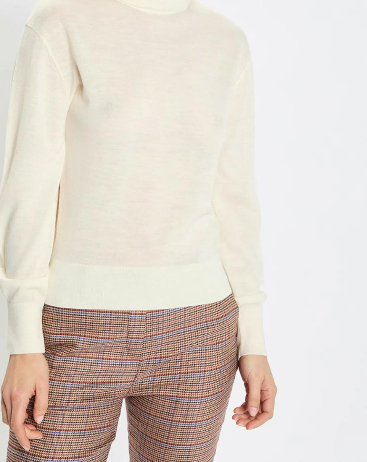 Pull 100% Laine vierge Col montant écru-Marc O'Polo Online