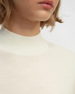 Pull 100% Laine vierge Col montant écru-Marc O'Polo Online